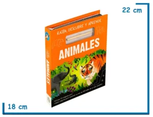 LIBRO RASPA, DESCUBRE Y APRENDE ANIMALES