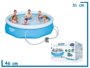BESTWAY PILETA FAST SET CON BOMBA FILTRANTE 3,05X0,76 M