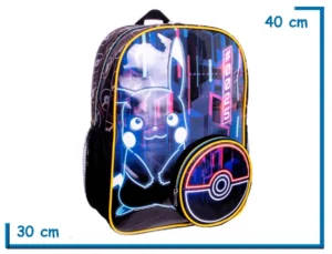 MOCHILA ESPALDA 18" POKEMON PIKACHU 0025 NEON