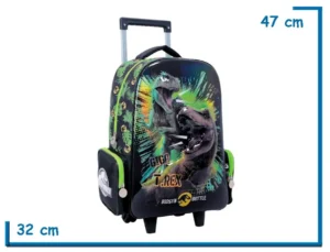 MOCHILA CARRO 17" JURASSIC WORLD GIGA T.REX RELIEVE