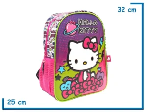 MOCHILA ESPALDA 12" HELLO KITTY VIOLETA PLANETA