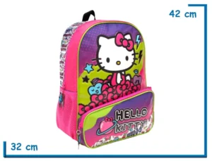 MOCHILA ESPALDA 16" HELLO KITTY VIOLETA PLANETA