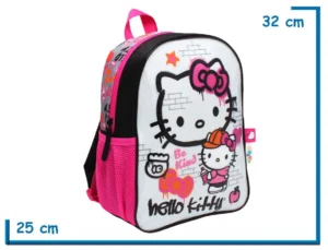 MOCHILA ESPALDA 12" HELLO KITTY GRIS BE KIND