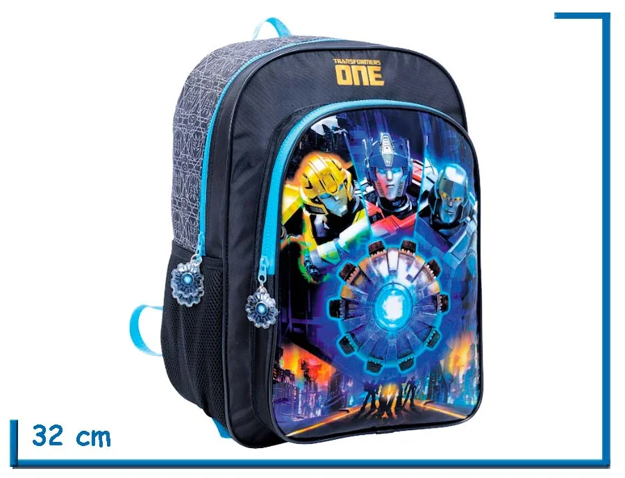 MOCHILA ESPALDA 16″ TRANSFORMERS NEGRA ONE