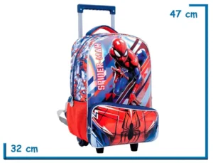 MOCHILA CARRO 17" SPIDER-MAN PRISM WHITE LINE (TRAJE RELIEVE)