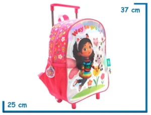 MOCHILA CARRO 12" GABBYS DOLLHOUSE ROSA WAY TO GROW