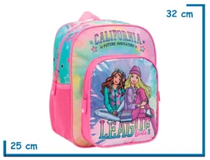 MOCHILA ESPALDA 12" BARBIE ROSA CALIFORNIA