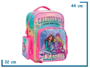 MOCHILA ESPALDA 17" BARBIE ROSA CALIFORNIA