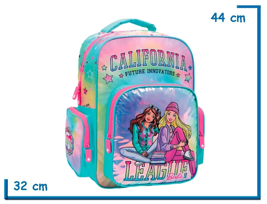 MOCHILA ESPALDA 17″ BARBIE TURQUESA CALIFORNIA