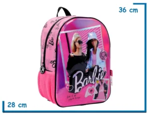 MOCHILA ESPALDA 14" BARBIE ROSA BARBIE GIRL RELIEVE