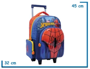 MOCHILA CARRO 16" SPIDER-MAN PECHO RELIEVE