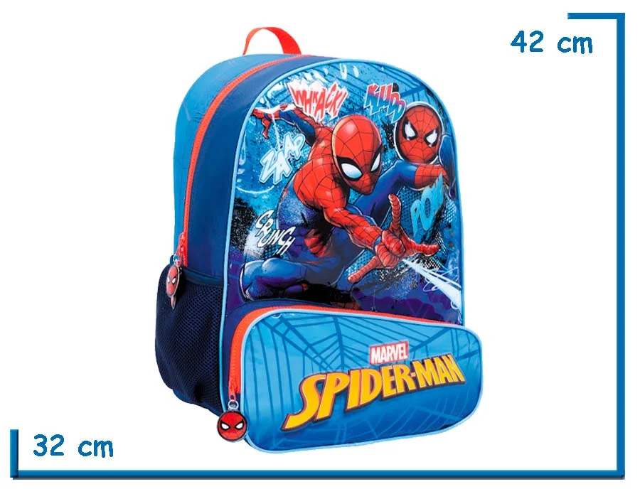 MOCHILA ESPALDA 16″ SPIDER-MAN AZUL POW