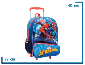 MOCHILA CARRO 16" SPIDER-MAN AZUL POW