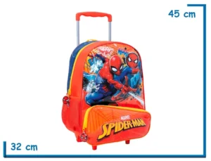 MOCHILA CARRO 16" SPIDER-MAN ROJA POW