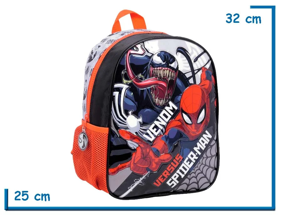MOCHILA ESPALDA 12″ SPIDER-MAN NEGRA VENOM VS SPIDER-MAN