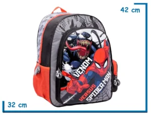 MOCHILA ESPALDA 16" SPIDER-MAN NEGRA VENOM VS SPIDER-MAN