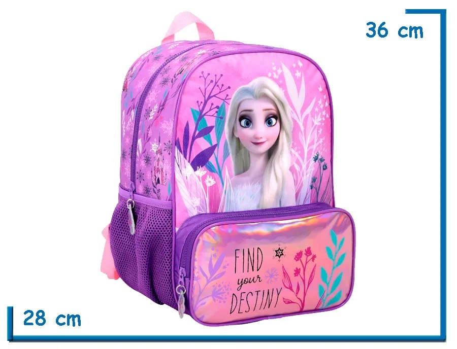 MOCHILA ESPALDA 14″ FROZEN LILA FIND YOUR DESTINY