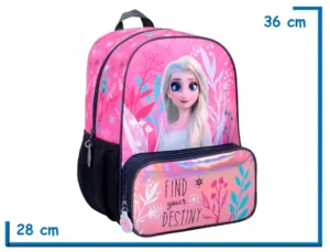 MOCHILA ESPALDA 14" FROZEN NEGRA FIND YOUR DESTINY