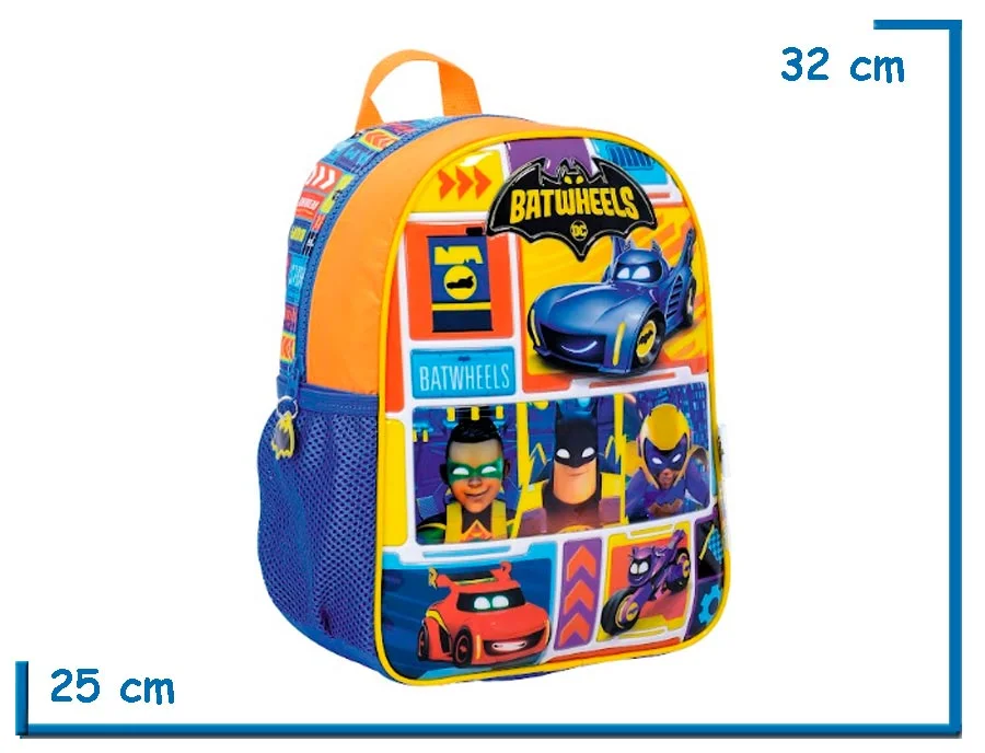 MOCHILA ESPALDA 12″ BATWHEELS AMARILLA CUADROS