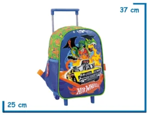 MOCHILA CARRO 12" HOT WHEELS VERDE DRAGON