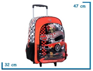 MOCHILA CARRO 18" HOT WHEELS ROJA RED CAR