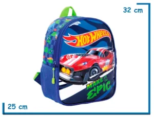 MOCHILA ESPALDA 12″ HOT WHEELS AZUL MAKE IT EPIC
