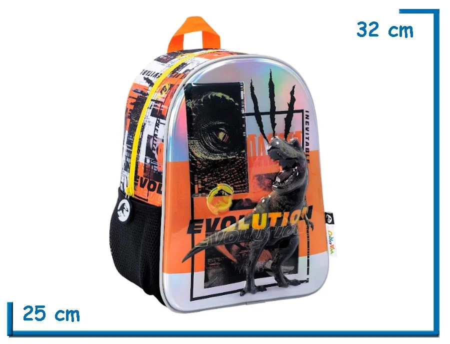 MOCHILA ESPALDA 12” JURASSIC WORLD EVOLUTION RELIEVE (WA77125)