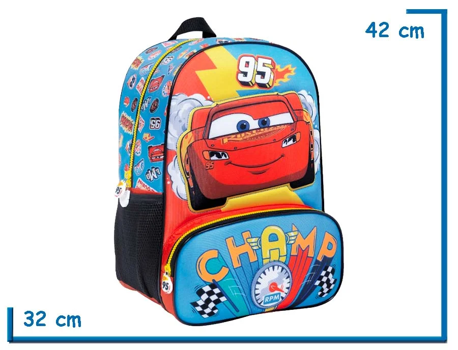 MOCHILA ESPALDA 16″ CARS CHAMP 95