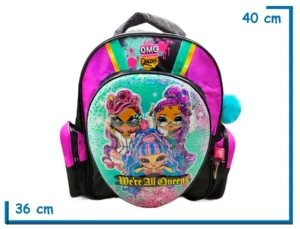MOCHILA ESPALDA 14" LOL VIOLETA WE RE ALL QUEENS 3D