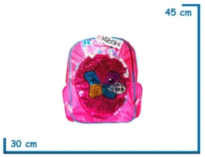MOCHILA ESPALDA 17" KOOSHI STAR CON LENTEJUELAS