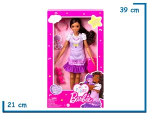 BARBIE MY FIRST BARBIE MUÑECA VESTIDO VIOLETA CON ACCESORIOS