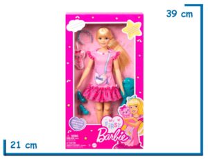 BARBIE MY FIRST BARBIE MUÑECA VESTIDO ROSA CON ACCESORIOS