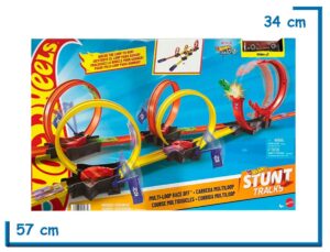 HOT WHEELS STUNT TRACKS MULTI-LOOP RACE OFF