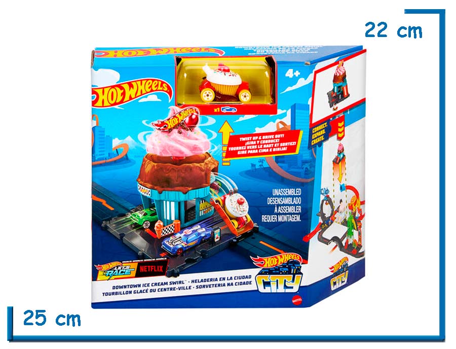 HOT WHEELS CITY DOWNTOWN ICE CREAM SWIRL
