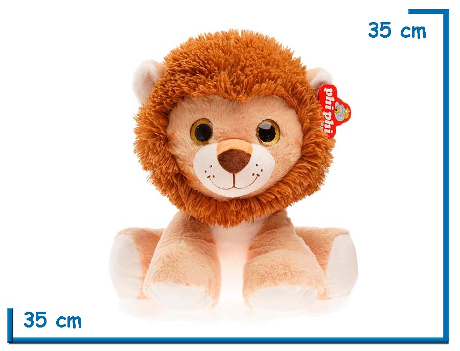PELUCHE LEON SENTADO 35CM