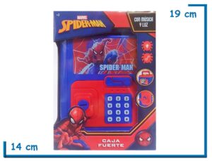 SPIDER-MAN CAJA FUERTE ALCANCIA CON LUZ Y SONIDO