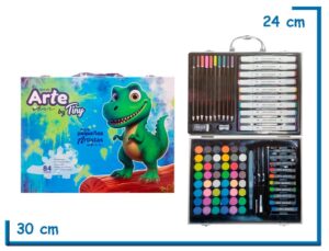 TINY SET DE ARTE DINOS MALETIN 84PZS
