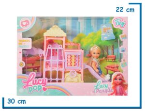 TINY LUCY POP LUCY EN EL PARQUE MUÑECA REMERA AMARILLA