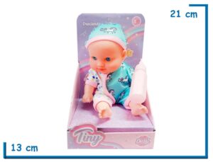 TINY BABY DELFI ROPITA CELESTE LUNARES CON MAMADERA
