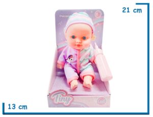 TINY BABY LULI ROPITA LILA ZIGZAG CON MAMADERA