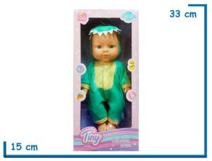 TINY BABY SIMON BEBE DISFRAZ COCODRILO VERDE 29CM