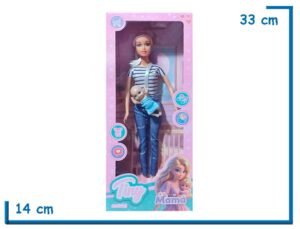 TINY FANTASY MAMA REMERA RAYADA CON BEBE