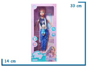 TINY FANTASY MAMA REMERA NEGRA CON BEBE