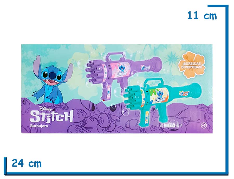 STITCH BURBUJERO A PILA 2 MODELOS SURTIDO