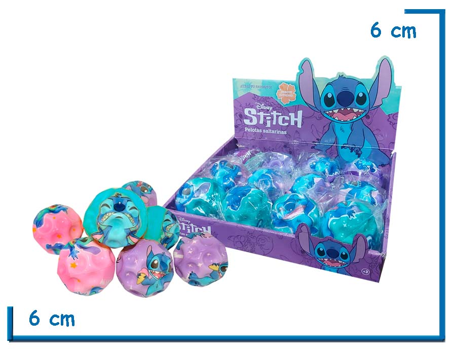 STITCH PELOTA SALTARINA 3 MODELOS SURTIDA