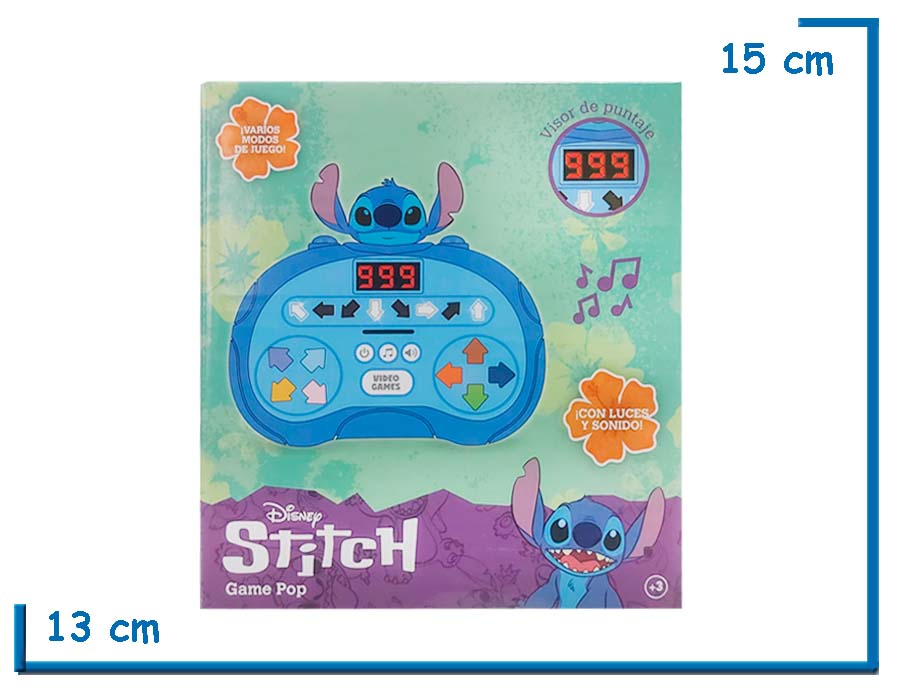 STITCH GAME POP CONSOLA POP IT CON CONTADOR