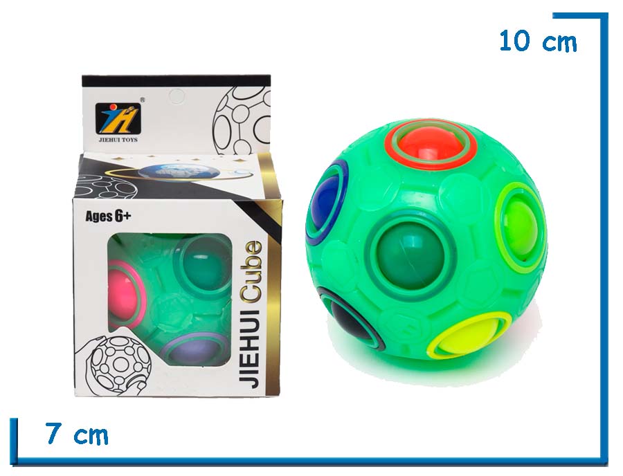 JIEHUI CUBE CUBO MAGICO ESFERA VERDE EN CAJA