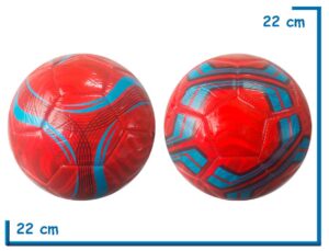 PELOTA DE CUERO Nº5 ROJA TORNASOLADA 2 MODELOS SURTIDA