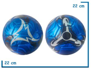 PELOTA DE CUERO Nº5 AZUL TORNASOLADA 2 MODELOS SURTIDA