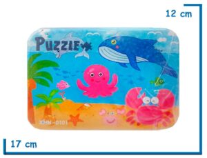 PUZZLE FONDO DEL MAR EN LATA 15PZS